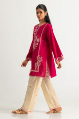 Cambric Embroidered Co-Ord Set