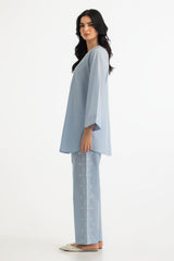 Cambric Embroidered Co-Ord Set