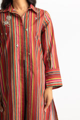 Cambric Printed Embellished Shirt