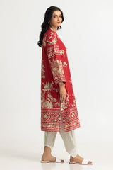 Cambric Printed Shirt And Embroidered Shalwar