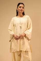 Cotton Bana Dora Embroidered Co-Ord Set
