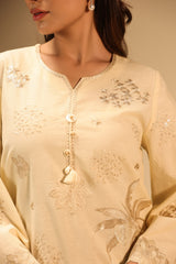 Cotton Bana Dora Embroidered Co-Ord Set