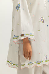 Cotton Embroidered Co-Ord Set