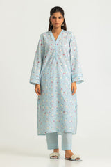 Cotton Printed Co-Ord Set With Embroidered