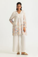 Cotton Printed Co-Ord Set With Embroidered