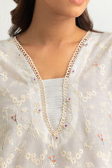Cotton Printed Co-Ord Set With Embroidered