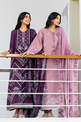 ANTIQUE BLUSH-3PC (SHIRT, TROUSER & DUPATTA)