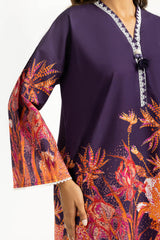 Cross Slub Printed Co-Ord Set