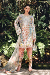 3 Piece Unstitched Embroidered Lawn Suit