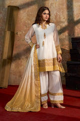 3-PC Embroidered Cotton Net Suit CMA-5-300