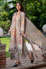 3-PC Stitched Printed Lawn C-Print Vol 3 CP6-25P