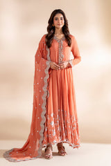 3-PC Embroidered Chiffon CMA-6-418