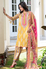3-PC Stitched Printed Lawn CP6-26P