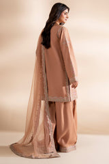 3-PC Stitched Embroidered CMA-6-398