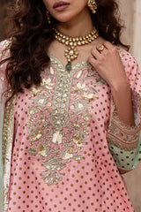 3-PC Embroidered Raw Silk CMA-6-384