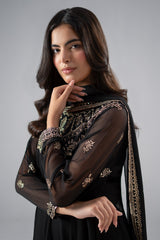 3-PC Embroidered Chiffon CMA-6-298