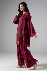 2-PC Embroidered Raw-Silk CMA-6-402