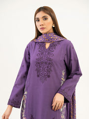 2 Piece Khaddar Suit-Embroidered (Pret)