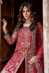 3-PC Embroidered Raw Silk CMA-6-438
