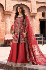 3-PC Embroidered Raw Silk CMA-6-438