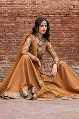 3-PC Embroidered Raw Silk CMA-6-439