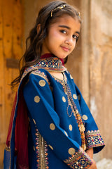 3-PC Embroidered Raw-Silk CKP-6-368