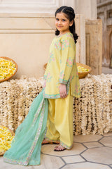 3-PC Embroidered Raw-Silk Suit CKP-6-376