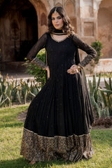 3-PC Embroidered Chiffon CMA-6-408
