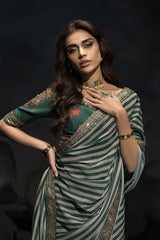 3-PC Stitched Premium Saree Collection CSS6-04P