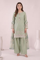 3 Piece Embroidered Lawn Suit