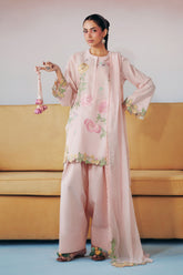 3 Piece Embroidered Dobby Lawn Suit – Elegance Redefined