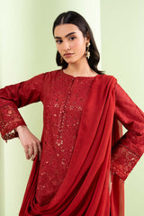 3 Piece Embroidered Lawn Suit