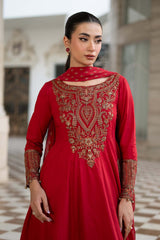 3 Piece Embroidered Dobby Lawn Suit