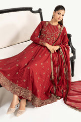 3 Piece Embroidered Dobby Lawn Suit