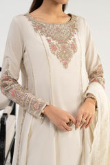 3 Piece Embroidered Dobby Lawn Suit