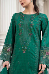 3 Piece Embroidered Dobby Lawn Suit