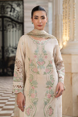 3 Piece Embroidered Self Jacquard Lawn Suit