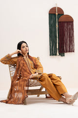 3 Piece Embroidered Dobby Lawn Suit