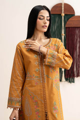 3 Piece Embroidered Dobby Lawn Suit