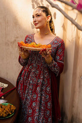 3 Piece Block Printed Lawn Suit - Elegant and Stylish