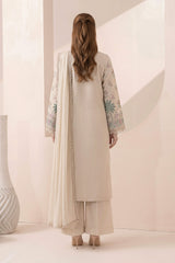 3 Piece Embroidered Dobby Jacquard Suit