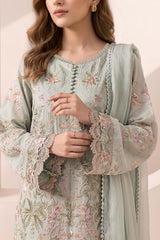 3 Piece Embroidered Dobby Jacquard Suit