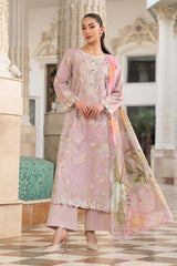 3 Piece Embroidered Dobby Lawn Suit