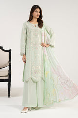 3 Piece Embroidered Dobby Jacquard Suit