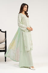3 Piece Embroidered Dobby Jacquard Suit