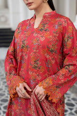 3 Piece Embroidered Lawn Suit