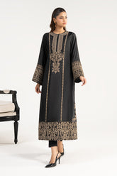 2 Piece Embroidered Raw Silk Suit: Elegance Redefined