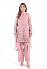 3 Piece Embroidered Cotton Net Suit