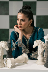 3 Piece Embroidered Dobby Lawn Suit – Effortless Elegance