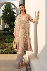 3 Piece Embroidered Paper Cotton Suit